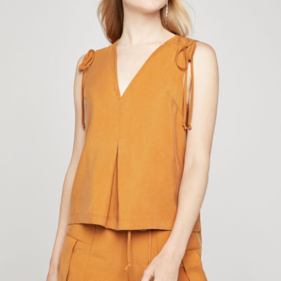 BCBGeneration Tops - BCBGeneration Sleeveless Shoulder-Tie Top BCBGeneration Tops - BCBGeneration Sleeveless Shoulder-Tie Top